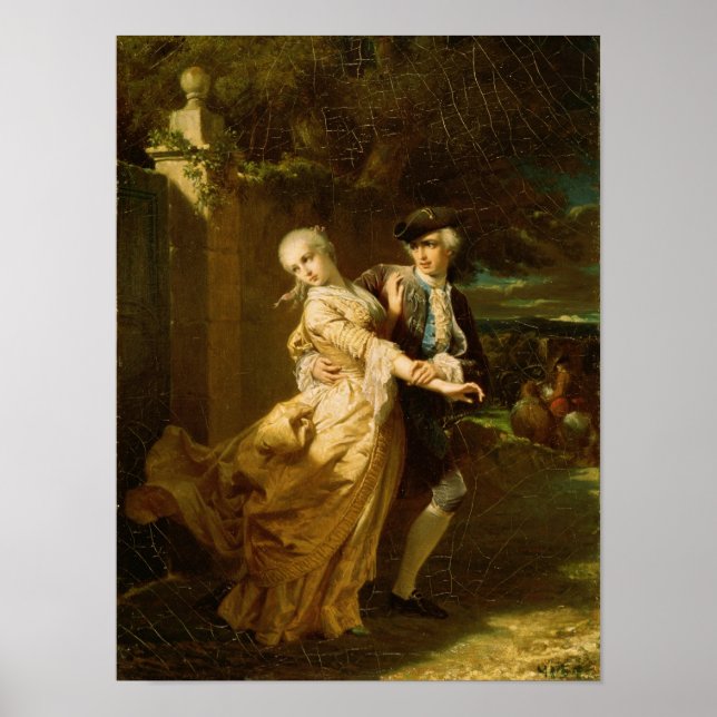 Lovelace Abducting Clarissa Harlowe 1867 Poster (Framsidan)