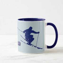 Loveland Blue Skier Mugg