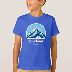 Loveland Colorado Förenta staterna skidort bergsbe T Shirt