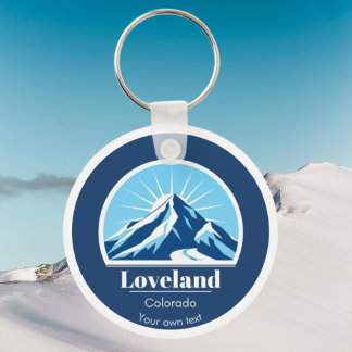 Loveland Colorado USA-presenten souvenir Nyckelring