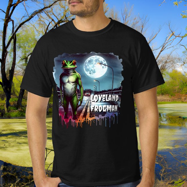 Loveland Frogman | Ohio Cryptid T Shirt (Skapare uppladdad)