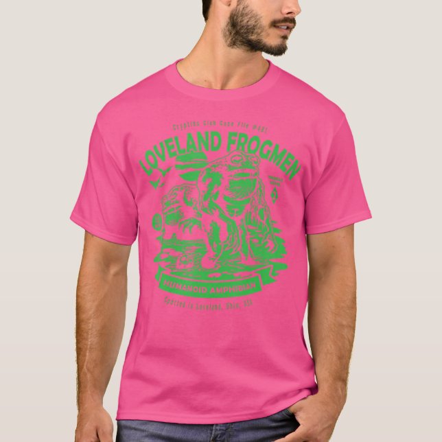 Loveland Frogmen Humanoid Amphibian Crypid Klubb f T Shirt (Framsida)