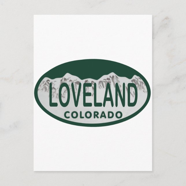 Loveland-licensoval Vykort (Framsida)