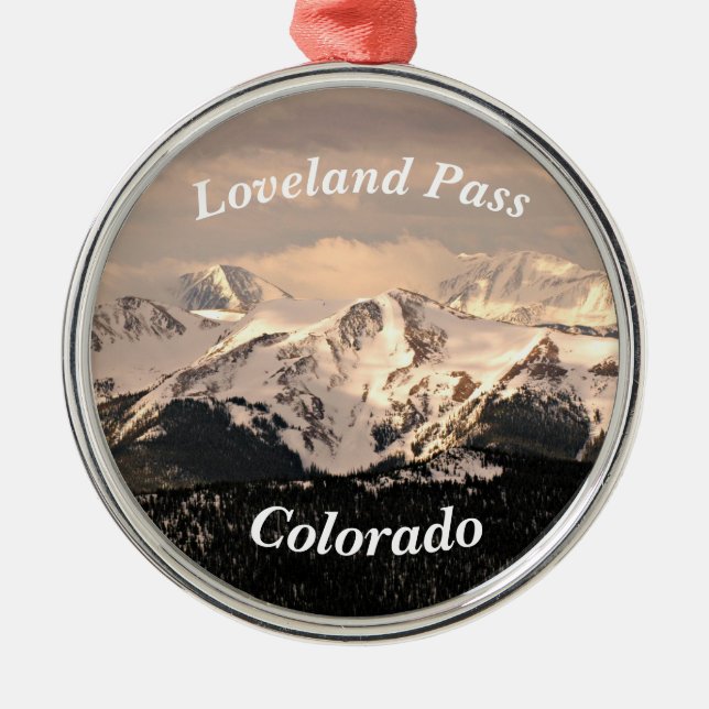 Loveland Pass, Colorado Julgransprydnad Metall (Framsidan)