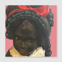 Loveliest Precious Melanin Girl Magnetic Card