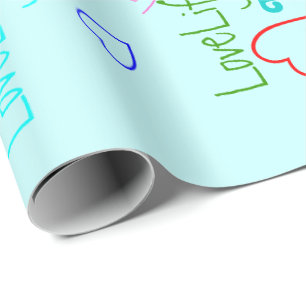 LoveLife mång- färg som slår in papper Presentpapper