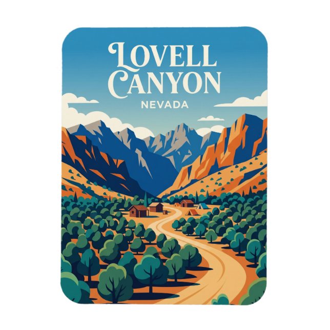 Lovell Canyon USA Magnet (Vertikal)