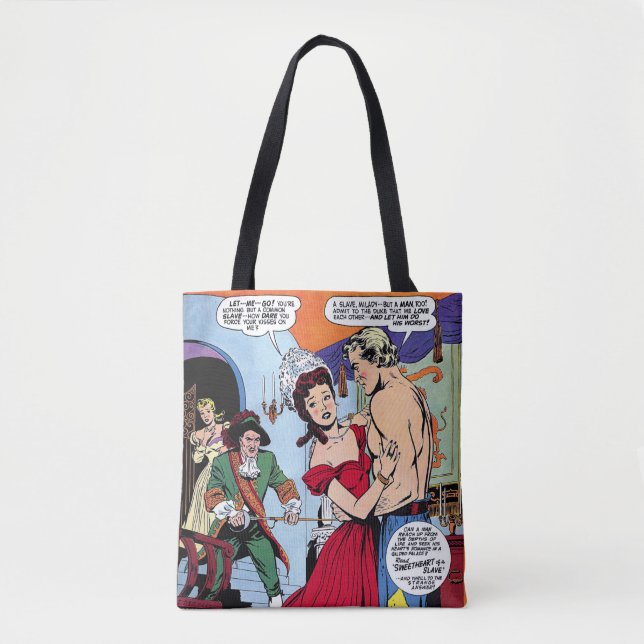 Lovelorn My Slave Romantik Vintage Tecknads Tygkasse (Framsida)