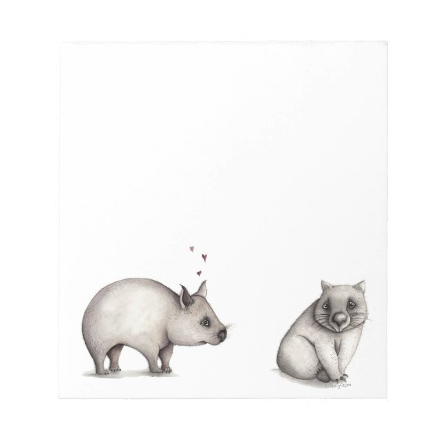 Lovelorn Wombats Anteckningsblock (Framsida)