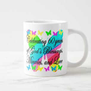 LOVELY 60 BIRTHDAY MUGG MED BIRTHDAY PRAYER JUMBO MUGG
