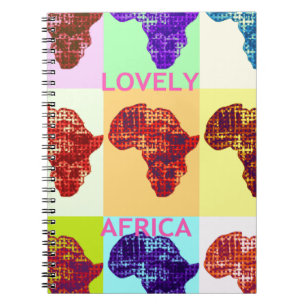 LOVELY AFRIKA ANTECKNINGSBOK MED SPIRAL