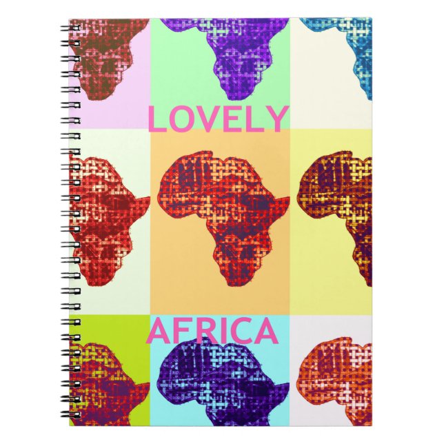 LOVELY AFRIKA ANTECKNINGSBOK MED SPIRAL (Framsidan)