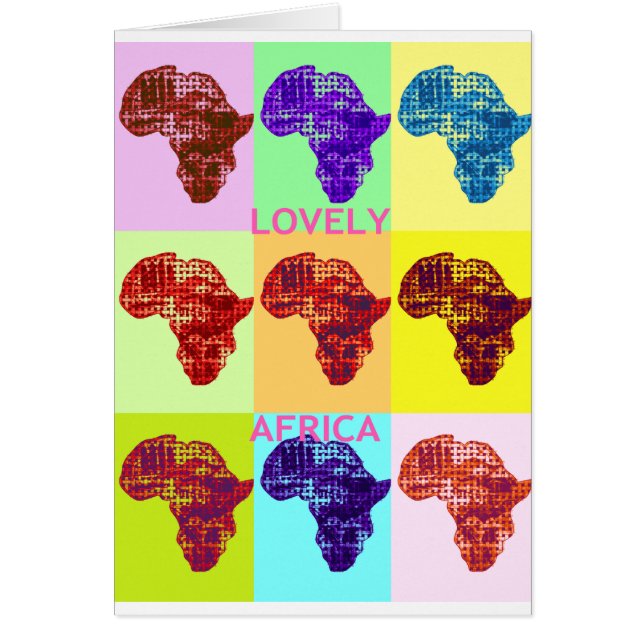 LOVELY AFRIKA HÄLSNINGSKORT (Framsidan)