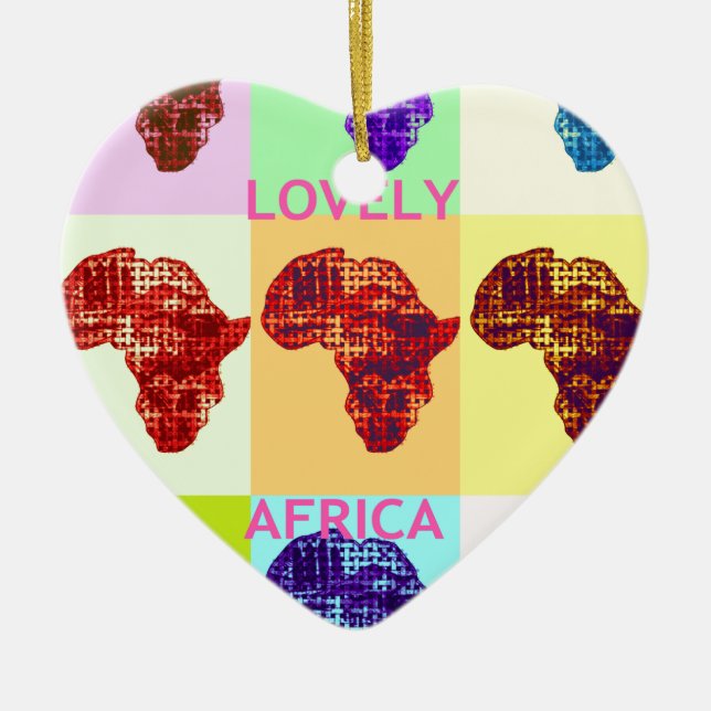 LOVELY AFRIKA JULGRANSPRYDNAD KERAMIK (Framsidan)