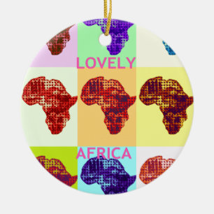 LOVELY AFRIKA JULGRANSPRYDNAD KERAMIK