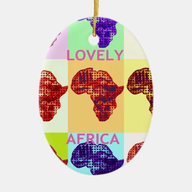 LOVELY AFRIKA JULGRANSPRYDNAD KERAMIK (Framsidan)