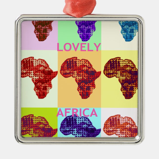 LOVELY AFRIKA JULGRANSPRYDNAD METALL (Framsidan)