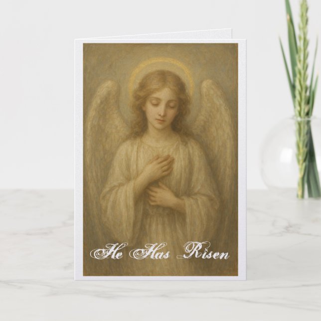 Lovely Angel Easter Greeting Card Kort (Framsida)