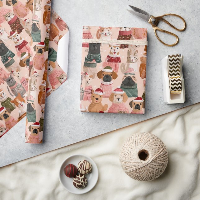 lovely animal design presentpapper (Hantverk)