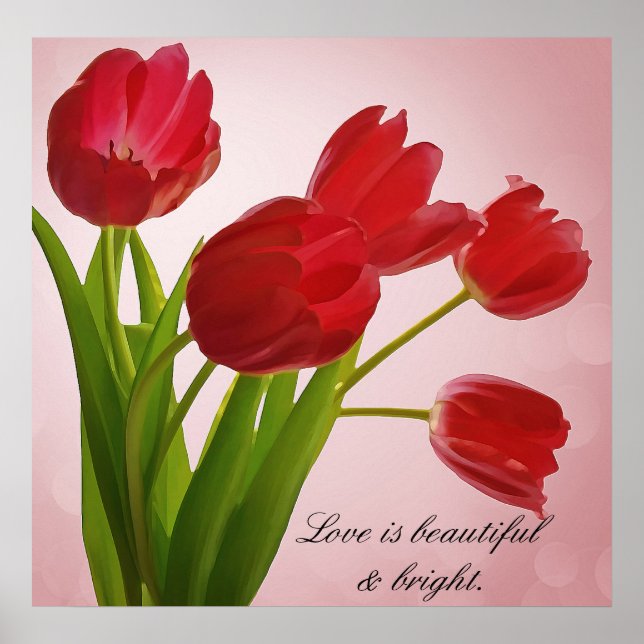 LOVELY BLOMMIGT POSTER (Framsidan)