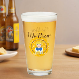 Lovely Blonde Girl Serving Beer Design Glaskopp