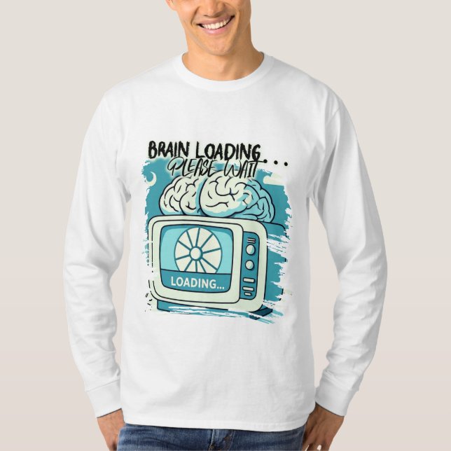 lovely brainloading design t shirt (Framsida)