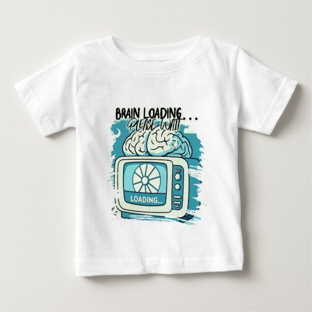 lovely brainloading design t shirt (Framsida)