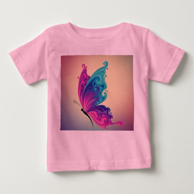 Lovely Butterfly T Shirt (Framsida)