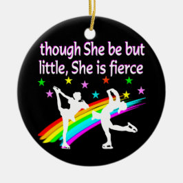 LOVELY FIGUR SKATER DUO DESIGN JULGRANSPRYDNAD KERAMIK