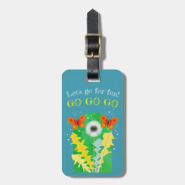 lovely flower tag -dandelion-ラゲッジタグ bagagebricka