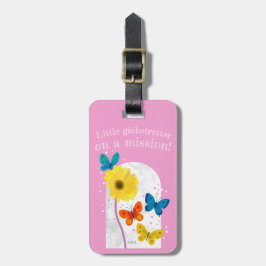 lovely flower tag -gerbera- bagagebricka