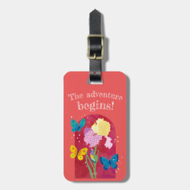 lovely flower tag -iris- bagagebricka