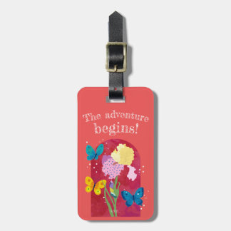 lovely flower tag -iris- bagagebricka