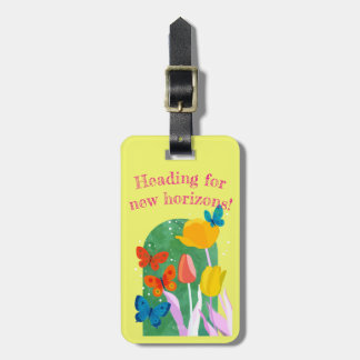 lovely flower tag -tulip- bagagebricka