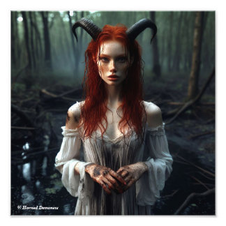 Lovely gingerhead demoness fototryck