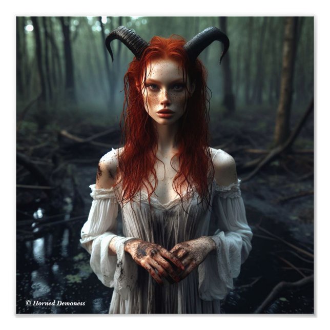 Lovely gingerhead demoness fototryck (Framsidan)