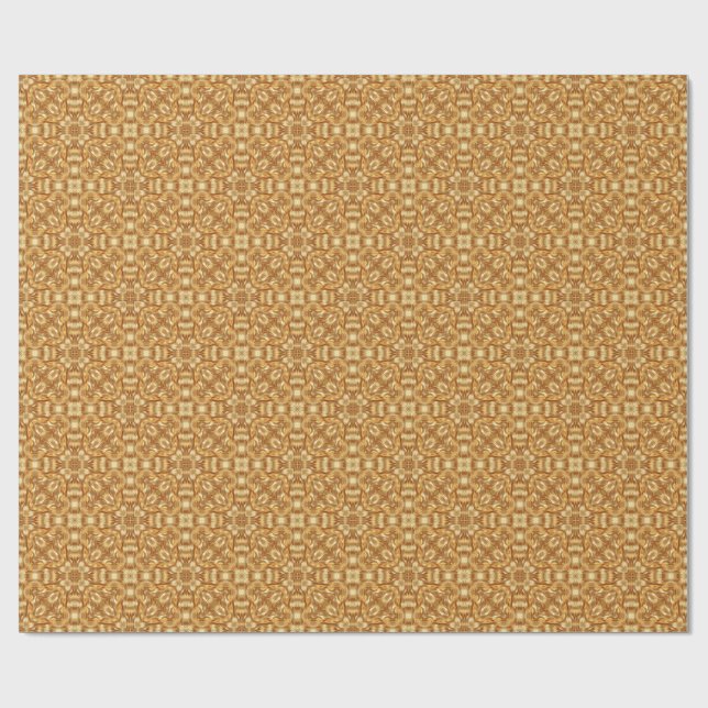 Lovely golden abstract pattern presentpapper (Platt)
