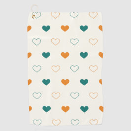 Lovely hearts / green orange cream