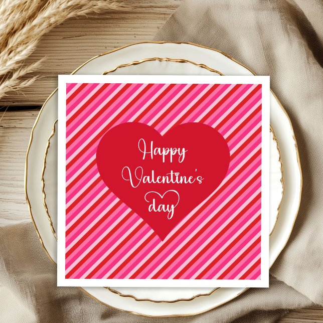 Lovely Hearts Valentine’s Day Table Napkins Pappersservett (Lovely Hearts Valentine’s Day Table Napkins)