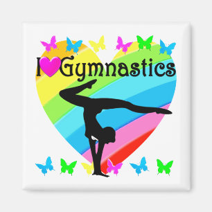 LOVELY I KÄRLEK GYMNASTICS DESIGN MAGNET