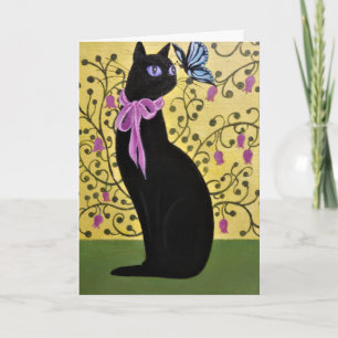 LOVELY KATTUNGE, BIRTHDAY CARD KORT
