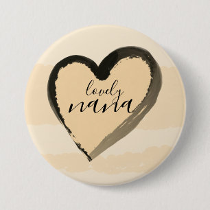 LOVELY NANA GOLDEN HEART ABSTRAKT KNAPP