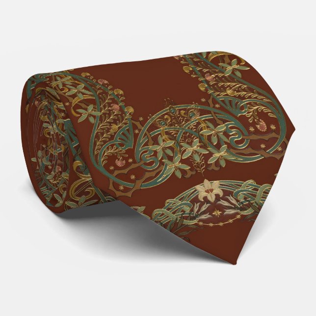 Lovely Nouveau Floral With Lily Slips (Rullad)