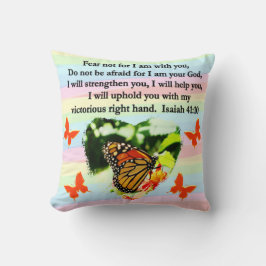 LOVELY ORANGE BUTTERFLY ISAIAH 41:10 DESIGN KUDDE