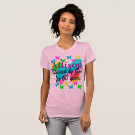 LOVELY PERSONLIG CHRISTIAN 60 BIRTHDAY TSHIRT T-SHIRT