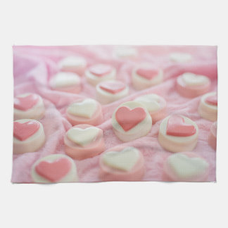 lovely pink  kökshandduk