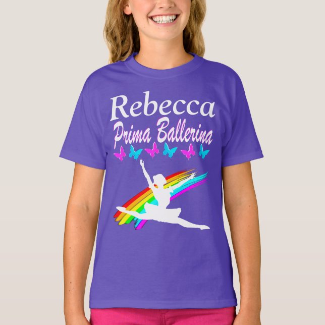 LOVELY PRIMA BALLERINA PERSONLIG T SHIRT (Framsida)