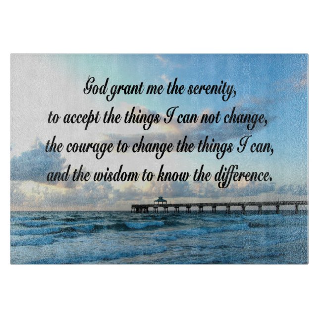 LOVELY SERENITY PRAYER OCEAN OCH VÅGAR PHOTO (Framsidan)