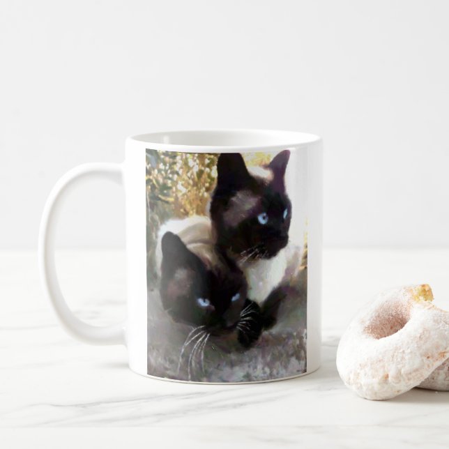 Lovely siamese kaffemugg (Med munk)