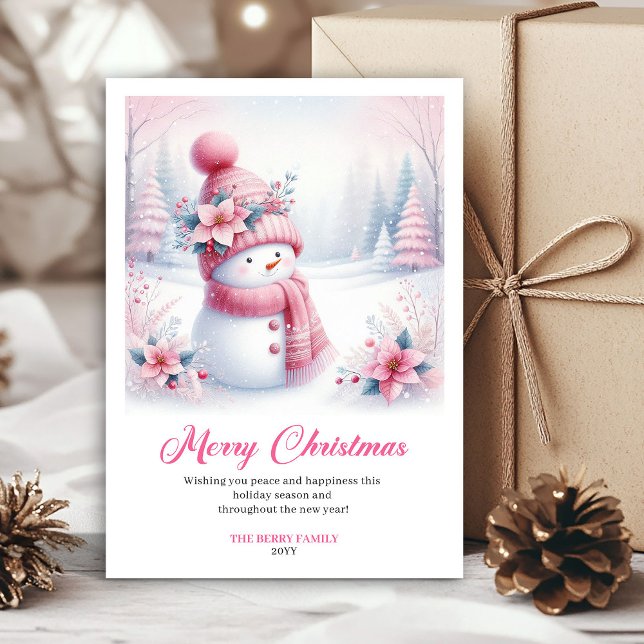 Lovely Snowy Forest Kids Printable Christmas Card Julkort (Lovely Snowy Forest Kids Printable Christmas Greeting Card

)